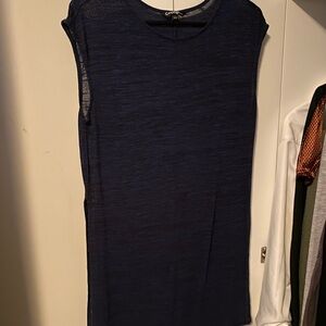 George Navy Sleeveless Tunic Top